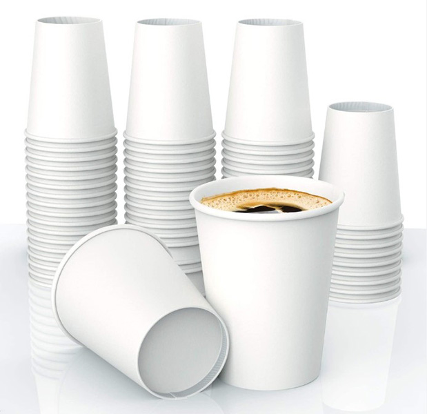 16oz Plain White Hot Drink Cup - 50 Per Pack